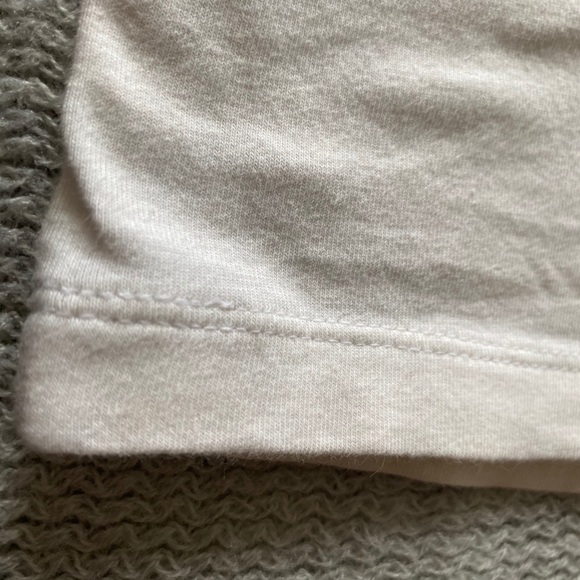 White Adjustable Spaghetti Strap Tank // size L - Picture 5 of 6